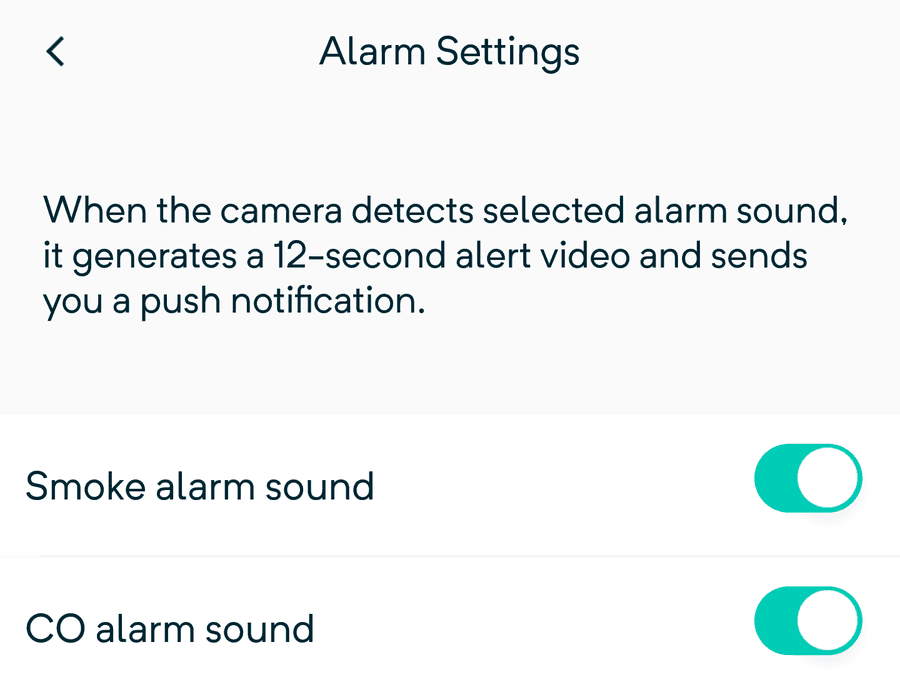 Wyze Alarm Settings