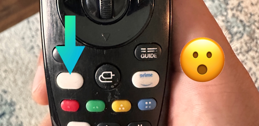 Worn out Netflix button